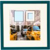 Cornice in plastica Goldbuch Puro petrol 15x15 cm con passe-partout 10x10 cm