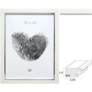 Cornice per foto in plastica bianca S45VK1