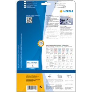 Etichette per nomi Herma SPECIAL, rimovibili, A4, 63,5 x...