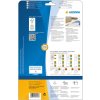 Etichette colorate Herma SPECIAL A4, 105 x 37 mm, carta rimovibile blu opaca