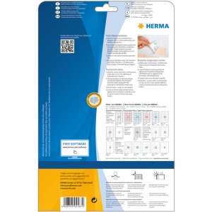 Etichette per nomi Herma SPECIAL, rimovibili, A4, 80 x 50...