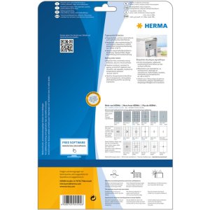 Etichette per targhette Herma SPECIAL, argento, A4, 63,5 x 29,6 mm, adesione estremamente forte, resistente alle intemperie, antistrappo