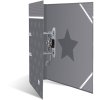 Cartellina Herma Motif A4 Stelle - Grigio con bordo