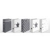 Cartella Herma Motif A4 Stelle - Bianco a righe