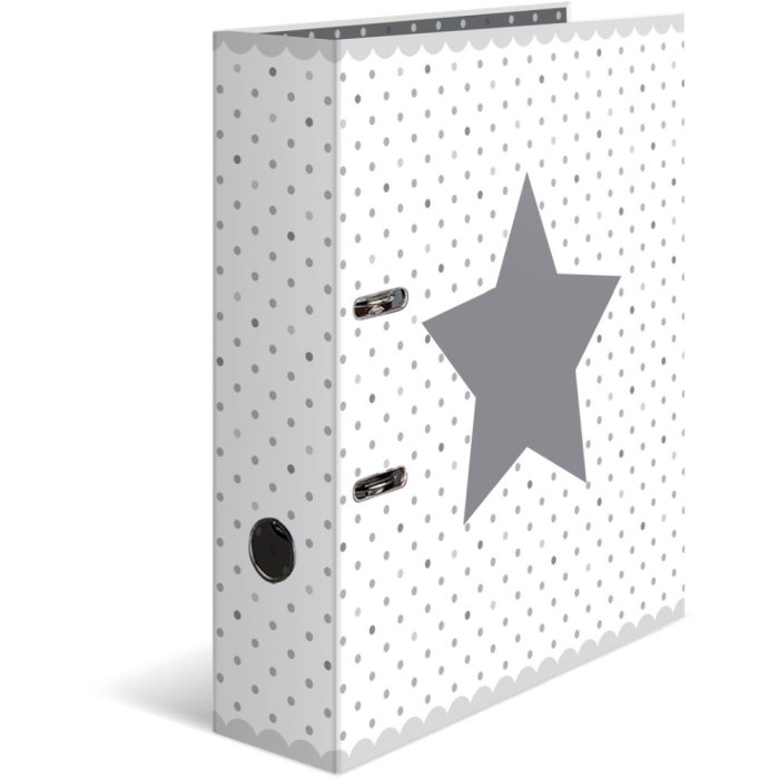Cartellina Herma Motif A4 Stelle - Bianco punteggiato
