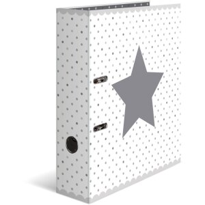 Cartellina Herma Motif A4 Stelle - Bianco punteggiato