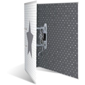 Cartellina Herma Motif A4 Stelle - Bianco punteggiato