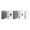 Cartellina Herma Motif A4 Stelle - Bianco con stelle grigie