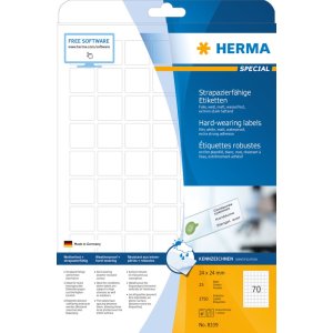 Etichette Herma in film resistente alle intemperie A4, 24...