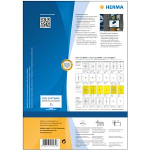 Herma SPECIAL etichette in film per esterni resistenti alle intemperie A4, 99,1 x 139 mm, bianco, adesione estremamente forte, estensibile