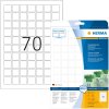Etichette rimovibili Herma SPECIAL A4, 24 x 24 mm, bianche, quadrate, riadesive