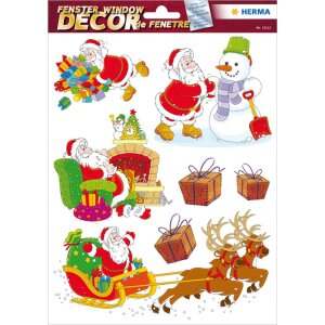 Herma DECOR Decalcomania per finestra Buon Babbo Natale