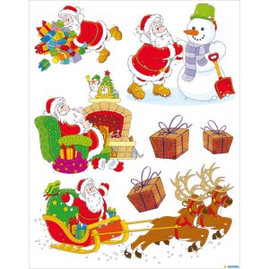 Herma DECOR Decalcomania per finestra Buon Babbo Natale