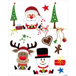 Herma DECOR Decalcomania per finestra Gioia di Natale