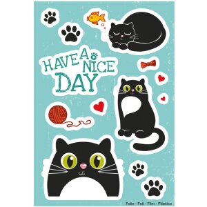 Adesivo Herma MAGIC Gatto sorpreso, foil