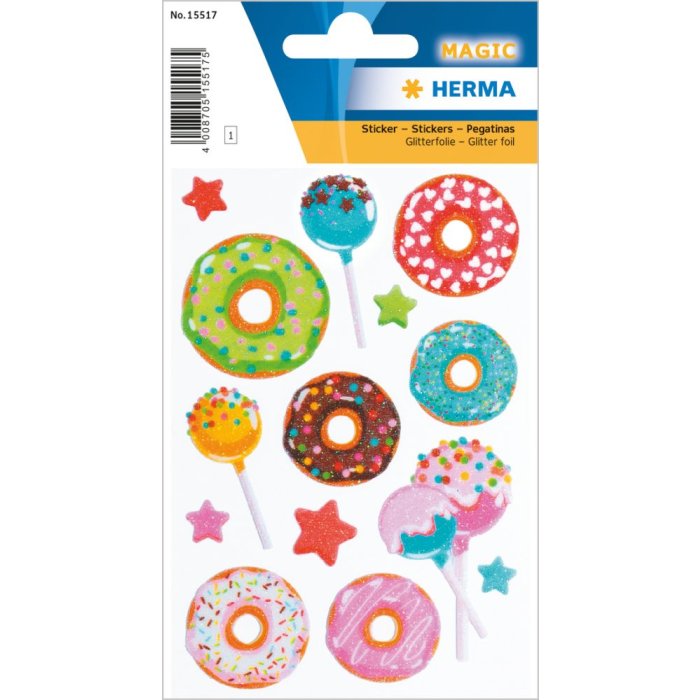 Herma sticker Sweeties magici con glitter lucidi