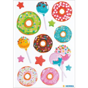 Herma sticker Sweeties magici con glitter lucidi