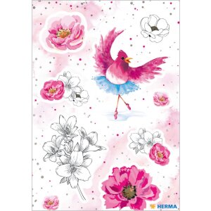 Herma DECOR Adesivo Rosalia, glitterato