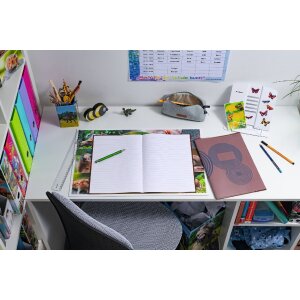 Herma Copertina quaderno pp a4 trasparente-marrone