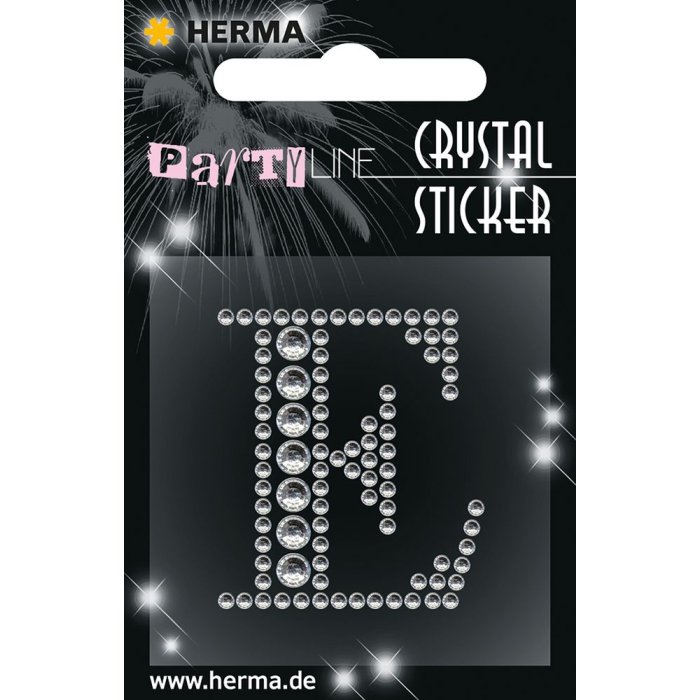 Adesivo di cristallo Herma FASHIONLine "E"; "Adesivo di cristallo Herma