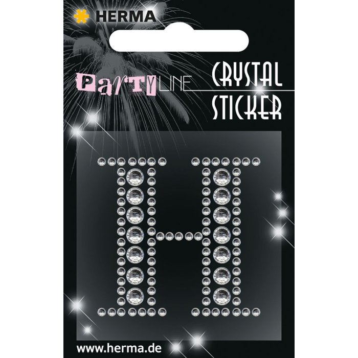 Herma FASHIONLine Adesivo in cristallo "H";"Herma Adesivo di cristallo