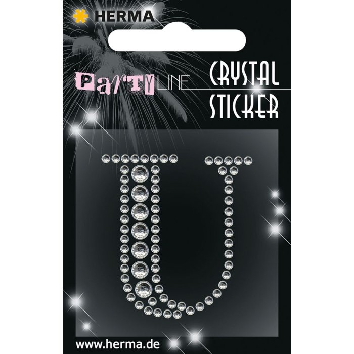Adesivo di cristallo Herma FASHIONLine "U"; "Adesivo di cristallo Herma