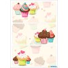 Herma DECOR Sticker Cupcakes 3 fogli 9 carta adesiva per regali e cartoline