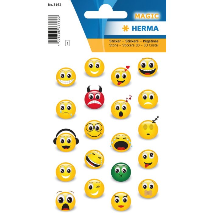 Herma MAGIC Emoji adesivi, Pietra