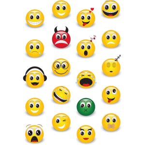 Herma MAGIC Emoji adesivi, Pietra