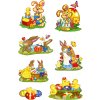 Herma decorazione Sticker Bunny Parade, luccicante