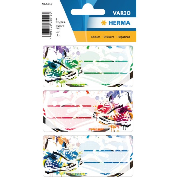 Etichette scolastiche Herma VARIO Chucks