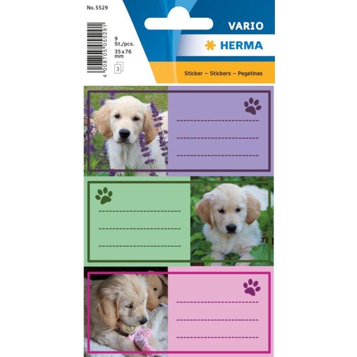 Etichette per cani della scuola Herma VARIO