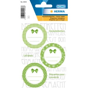 Etichette per coperchi Herma HOME Ø 44 verde,...