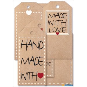 Herma home Gift tag home nature, con filo