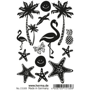 Herma FASHIONLine classic Tattoo Black Beach