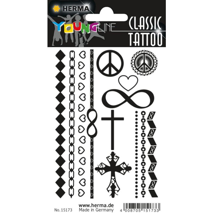 Herma FASHIONLine classico Tattoo Black Love