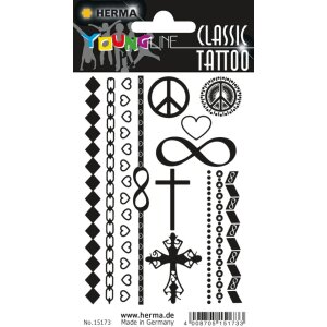 Herma FASHIONLine classico Tattoo Black Love