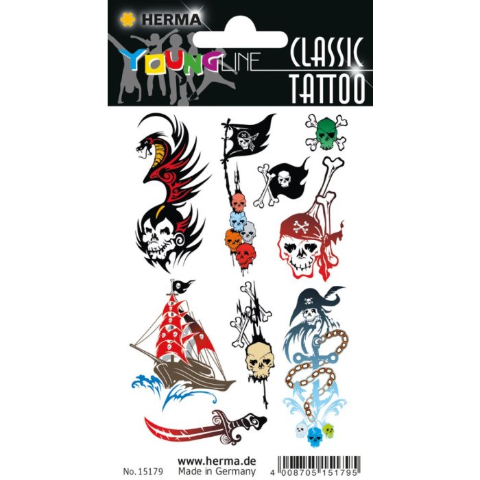 Herma FASHIONLine CLASSIC Colore per tatuaggi Pirati