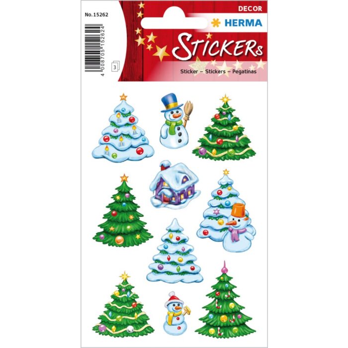 Herma DECOR Adesivo Natale Foresta Invernale