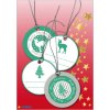Herma MAGIC Etichetta regalo 3D Ø 5 cm, verde argento