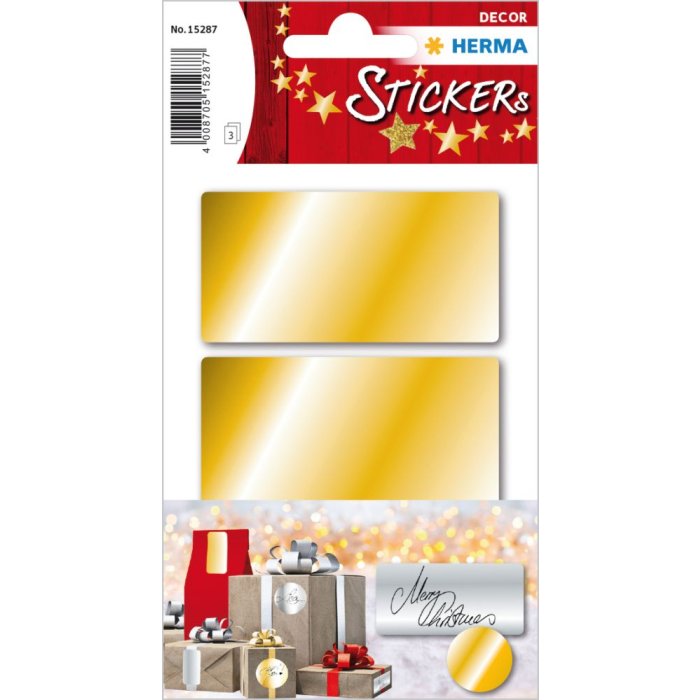 Etichette Herma DECOR oro 34 x 67 mm 9 pz.