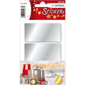 Etichette Herma DECOR argento 34 x 67 mm 9 pz.