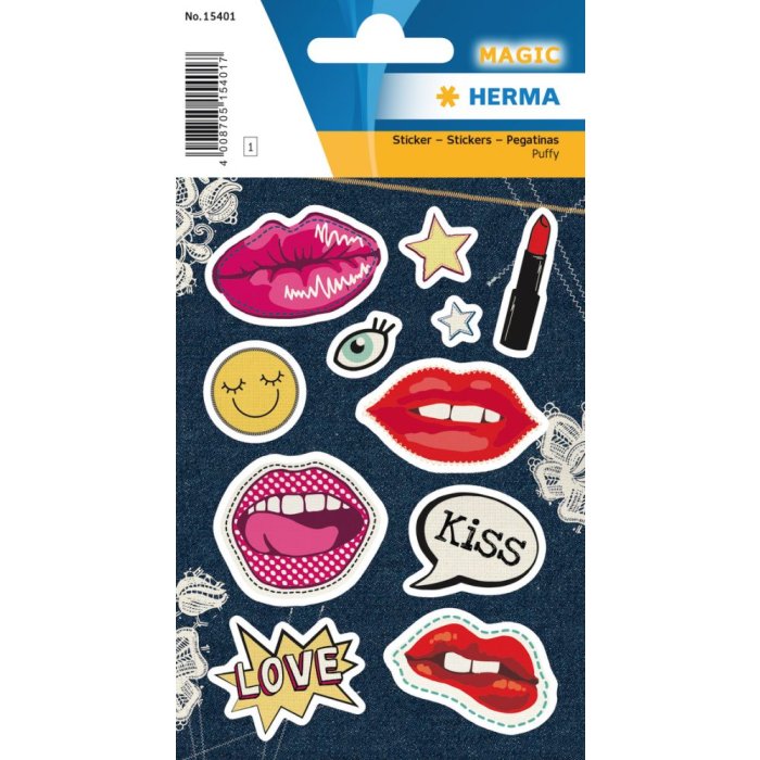 Herma toppe magiche per labbra adesive, Puffy