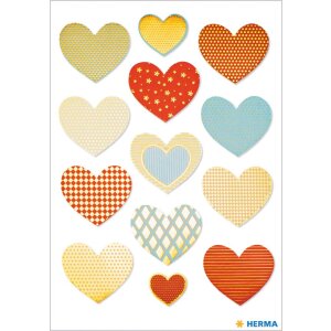 Herma magic Sticker Cuore doro, goffratura doro