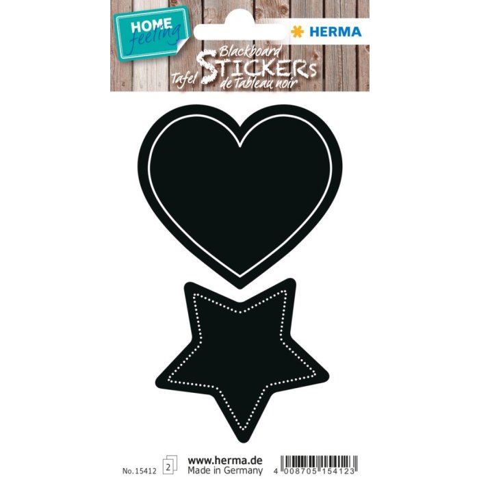 Herma HOME HOME Etichette da tavolo Cuore e Stella
