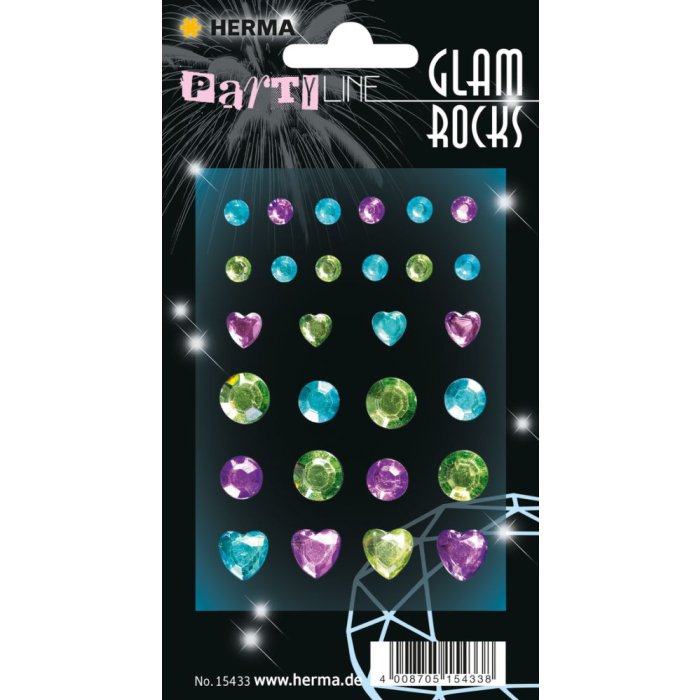 Herma FASHIONLine Glam Rocks Diamanti Menta e Azzurro