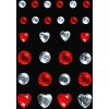 Herma FASHIONLine Glam Rocks Diamonds Rosso e Argento