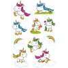 Herma decoro Adesivo Baby Unicorno, glitterato