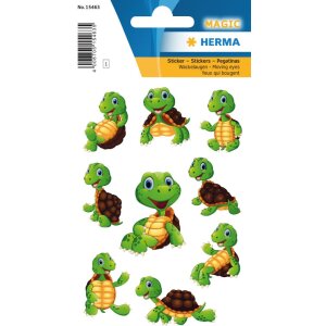 Herma magia Sticker piccola tartaruga, occhi che si muovono