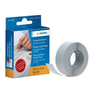Nastro biadesivo HERMA, saldamente adesivo, lunghezza 12 m